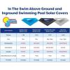 imageIn The Swim 20 x 40 Foot Rectangle Premium Plus Pool Solar Blanket 12 MilBlue EXBK2040REC