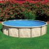 imageIn The Swim 28 Premium Blue Round Solar Pool Cover 12 Mil for Solar Heating Above Ground Pools and Inground Pools
