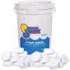 imageIn The Swim 3 Inch Stabilized Chlorine Tablets for Sanitizing Swimming Pools  Individually Wrapped Slow Dissolving  90 Available Chlorine  TriChlor  50 Pounds100 Pound