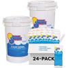 imageIn The Swim 3 Inch Stabilized Chlorine Tablets for Sanitizing Swimming Pools  Individually Wrapped Slow Dissolving  90 Available Chlorine  TriChlor  50 Pounds100 Pound