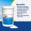 imageIn The Swim Chlorine and Shock Bundle for Sanitizing Swimming Pools  Includes 50 Pound Bucket of 3 Inch Stabilized Chlorine Tablets and 50 Pound Bucket of 68 CalHypo Pool Shock2550 Bundle