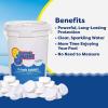 imageIn The Swim Chlorine and Shock Bundle for Sanitizing Swimming Pools  Includes 50 Pound Bucket of 3 Inch Stabilized Chlorine Tablets and 50 Pound Bucket of 68 CalHypo Pool Shock2550 Bundle