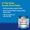 imageIn The Swim NonSlip Acrylic Swimming Pool Paint  White  For Smooth Bare Cement Surfaces Previously Acrylic Coating or Rubber Base Paint Coating  1 Gallon
