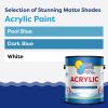 imageIn The Swim NonSlip Acrylic Swimming Pool Paint  White  For Smooth Bare Cement Surfaces Previously Acrylic Coating or Rubber Base Paint Coating  1 Gallon