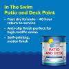 imageIn The Swim Patio and Deck Paint  Ivory Water Based Acrylic Coating  For Sprayed Patterned or Bare Concrete Surfaces 1 GallonWhite