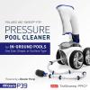 imagePolaris P39 Pressure Side Pool Cleaner  All Wheel Drive  TailSweep PRO  Dual Chamber SuperBag  Cleans All InGround Pool Types WE000008