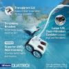 imagePolaris Quattro P40 Pressure Side Pool Cleaner for All InGround Pool Surfaces LargeCapacity Dual Filtration Canister 31 Hose ampamp Transparent Lid to View Debris