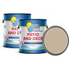 imageIn The Swim Patio and Deck Paint  Ivory Water Based Acrylic Coating  For Sprayed Patterned or Bare Concrete Surfaces 1 GallonTaupe