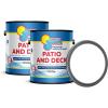 imageIn The Swim Patio and Deck Paint  Ivory Water Based Acrylic Coating  For Sprayed Patterned or Bare Concrete Surfaces 1 GallonWhite