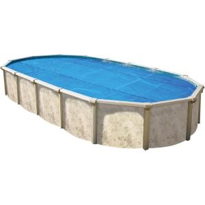 imageIn The Swim 16 x 32 Premium Blue Oval Solar Pool Cover 12 Mil for Solar Heating Above Ground Pools and Inground Pools16 x 32