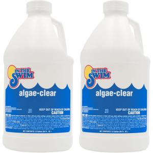 imageIn The Swim AlgaeClear for Above Ground or Inground Swimming Pools  Powerful NonFoaming Algaecide and Water Clarifier  Removes Green YellowMustard and Black Algae  1 Quart2 x 12 Gallon