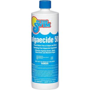 imageIn The Swim Algaecide 50 for Swimming Pools  Green Black and Yellow Algae Treatment for Above Ground or Inground Swimming Pools  4 QuartsSingle 1 Quart