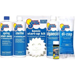 imageIn The Swim Opening Kit and Chlorine Bundle  PreMeasured Opening Kit for Easy Use  25 Pound Bucket of 3Inch Stabilized Chlorine Tablets  Inground and Above Ground Pools Up to 15000 GallonsKit Only