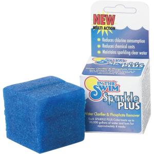 imageIn The Swim Sparkle Plus Pool Clarifier Cube  Clear Cloudy Pool Water Fast  Safe for Saltwater ampamp Chlorine Pools  6 Ounce