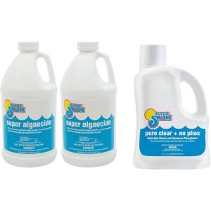 imageIn The Swim Super Algaecide for Above Ground or Inground Swimming Pools  Low Odor NonFoaming Preventative for YellowMustard Algae in Swimming Pools  71 Chelated Copper  1 GallonAlgaecide  PC  NoPhos