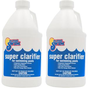 imageIn The Swim Super Clarifier  FastActing Highly Concentrated Pool Water Clarifier for Crystal Clear Water ampamp Improved Filter Efficiency  for Sand ampamp Cartridge Filters  1 Gallon2 x 12 Gallon
