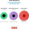 imageBig Joe Swim Noodle 18 Pack Pool Noodles Red Blue Green Purple Yellow Foam 45 feet 55quotL x 325quotW x 325quotH each