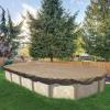 imageIn The Swim 12 x 24 Oval Above Ground Winter Cover  Polar Protector  20 Year  14 x 14 Scrim  Winch and Cable Included16 x 32
