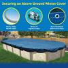 imageIn The Swim 12 x 24 Oval Above Ground Winter Cover  Polar Protector  20 Year  14 x 14 Scrim  Winch and Cable Included16 x 32