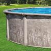 imageIn The Swim 15 Round Above Ground Swimming Pool  Marina Package  Featuring Sand Filter Pump System and AFrame LadderMarina