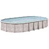 imageIn The Swim 15 x 26 Oval Above Ground Swimming Pool  Marina Package  Featuring Sand Filter Pump System and AFrame LadderMarina