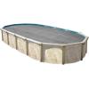 imageIn The Swim 16 x 24 Ultra Silver Oval Solar Pool Cover 16 Mil for Solar Heating Above Ground Pools and Inground Pools15 x 30