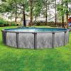 imageIn The Swim 18 Round Above Ground Swimming Pool  Emotion Package  Featuring Sand Filter Pump System and AFrame LadderEmotion