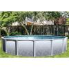 imageIn The Swim 18 Round Above Ground Swimming Pool  Weekender Plus Package  Featuring Sand Filter Pump System and AFrame Ladder
