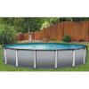imageIn The Swim 18 Round Above Ground Swimming Pool  Weekender Premium Package  Featuring Sand Filter Pump System and AFrame Ladder