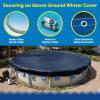 imageIn The Swim 21 Round Above Ground Winter Cover  Polar Protector  20 Year  14 x 14 Scrim  Winch and Cable Included24 ft