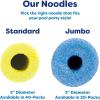imageIn The Swim 40Pack 2Inch Diameter Standard Pool Noodles  Soft Large Foam Noodles for Extra Buoyancy  Floating Training Device Exercise Aid Pool Toy  50 Inches Long  3 Assorted ColorsAssorted