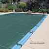 imageIn The Swim Blue 16 x 32 Rectangle Inground Winter Cover  Economy  8 Year  7 x 7 Scrim20 x 40