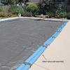 imageIn The Swim Blue 16 x 32 Rectangle Inground Winter Cover  Economy  8 Year  7 x 7 Scrim20 x 40