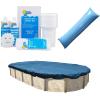 imageIn The Swim Closing Bundle 18x34 Oval Economy Pool Cover and 35K Gallon Winter Closing KitWinter Bundle