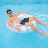 imageIn The Swim Jumbo Daisy Inflatable Pool Tube Float  48quot Oversized Pink Swim Ring with White Daisy Print  Durable Floral Float for Adults Teens ampamp Pool PartiesDaisy