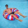 imageIn The Swim Jumbo Daisy Inflatable Pool Tube Float  48quot Oversized Pink Swim Ring with White Daisy Print  Durable Floral Float for Adults Teens ampamp Pool PartiesUSA
