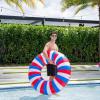 imageIn The Swim Jumbo Daisy Inflatable Pool Tube Float  48quot Oversized Pink Swim Ring with White Daisy Print  Durable Floral Float for Adults Teens ampamp Pool PartiesUSA