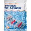 imageIn The Swim Red White ampamp Blue Inflatable Pool Lounger  Comfortable Floating Lounger for Poolside Relaxation  Easy to Inflate and DeflatePatriotic