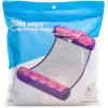 imageIn The Swim Star Striped Inflatable Square Hammock  Red White and Blue Pool Float  Comfortable Backrest and Armrests Perfect for TravelPurplePink Frosting