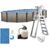 imageIn The Swim 15x 24 Oval Above Ground Swimming Pool  Epic Package  Featuring Sand Filter Pump System and AFrame Ladder