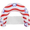 imageIn The Swim Stars and Stripes Inflatable Sun Chair Pool Float  48quot Patriotic American Flag Lounge Float with Backrest  Oversized Red White ampamp Blue Pool Chair