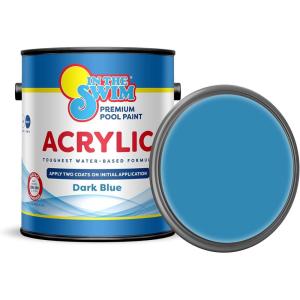 imageAqua Coat WaterBase Swimming Pool Paint  Dark Blue 1 Gallon
