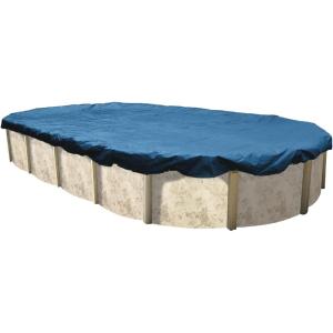 imageIn The Swim 12 x 24 Oval Above Ground Winter Cover  Polar Protector  20 Year  14 x 14 Scrim  Winch and Cable Included10 x 15