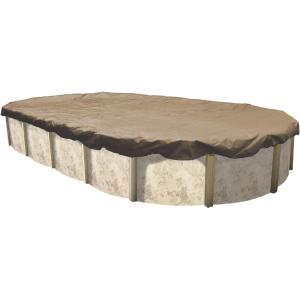 imageIn The Swim 12 x 24 Oval Above Ground Winter Cover  Polar Protector  20 Year  14 x 14 Scrim  Winch and Cable Included15 x 30