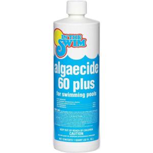 imageIn The Swim Algaecide 60 Plus for Swimming Pools  NonMetallic Low Odor NonFoaming Algae Bloom Preventative  Chlorine Sanitizer Compatible  1 Quart1 Quart