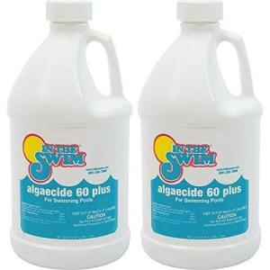 imageIn The Swim Algaecide 60 Plus for Swimming Pools  NonMetallic Low Odor NonFoaming Algae Bloom Preventative  Chlorine Sanitizer Compatible  1 Quart2 x 12 Gallon