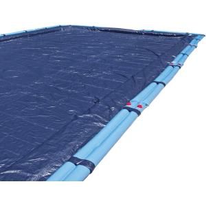imageIn The Swim Blue 16 x 32 Rectangle Inground Winter Cover  Economy  8 Year  7 x 7 Scrim16 x 32