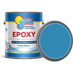 imageIn The Swim Dark Blue Epoxy Swimming Pool Paint  EpoxyBase High Gloss Swimming Pool Paint  Long Lasting Stain Resistant  1 Gallon