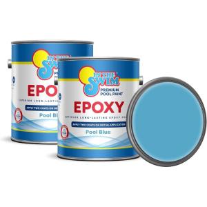 imageIn The Swim Pool Blue Epoxy Swimming Pool Paint  EpoxyBase High Gloss Swimming Pool Paint  Long Lasting Stain Resistant  1 Gallon  2Pack