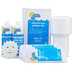 imageIn The Swim Saltwater Pool Closing Kit  Winterizing Chemicals for Above Ground and InGround Saltwater Pools  Up to 35000 Gallons